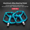 Aluminum Alloy Bike Pedals Antislip Onepiece MTB Road Cycling Pedals With Sealed Bearings 7
