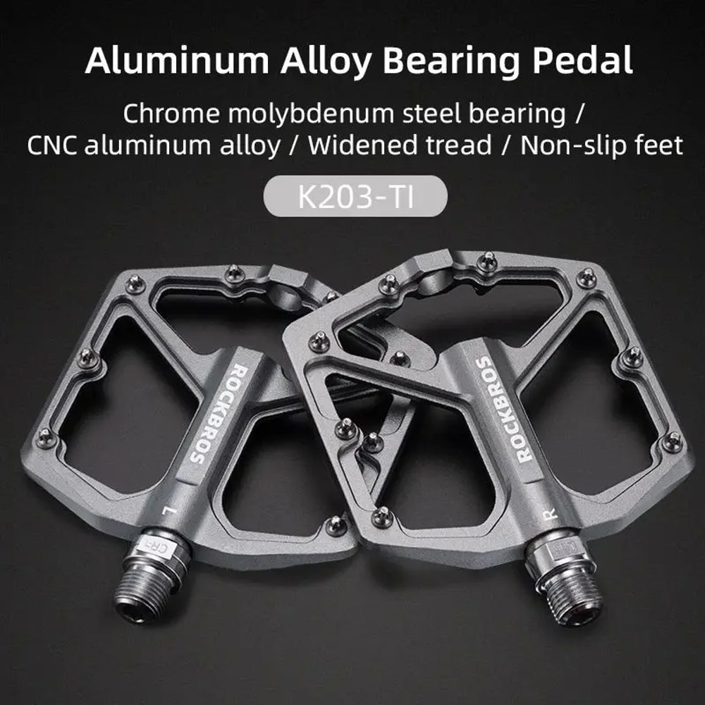 Aluminum Alloy Bike Pedals Antislip Onepiece MTB Road Cycling Pedals With Sealed Bearings 10