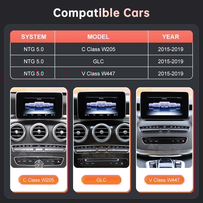 Wireless Android Auto CarPlay Linux Multimedia Screen For MercedesBenz 1