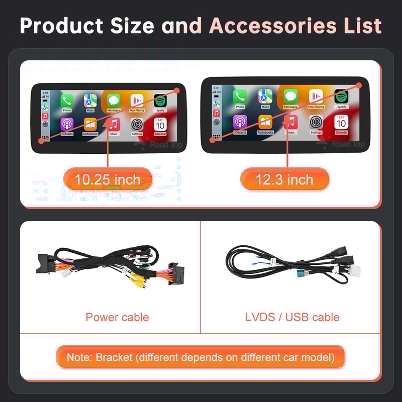 Wireless Android Auto CarPlay Linux Multimedia Screen For MercedesBenz 5