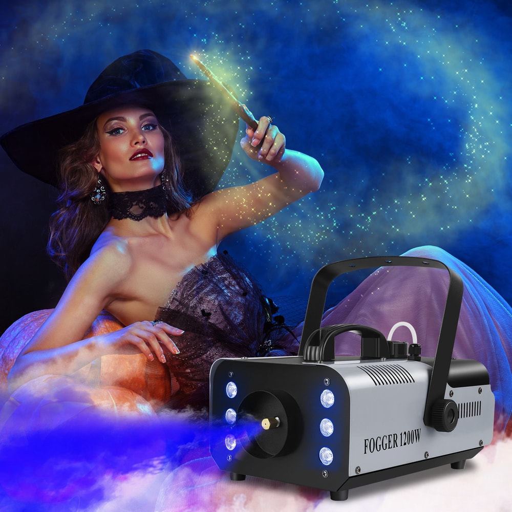 Fog Machine With Remote Fogger Disco Colorful Smoke Machine For DJ Christmas Party Effects 1