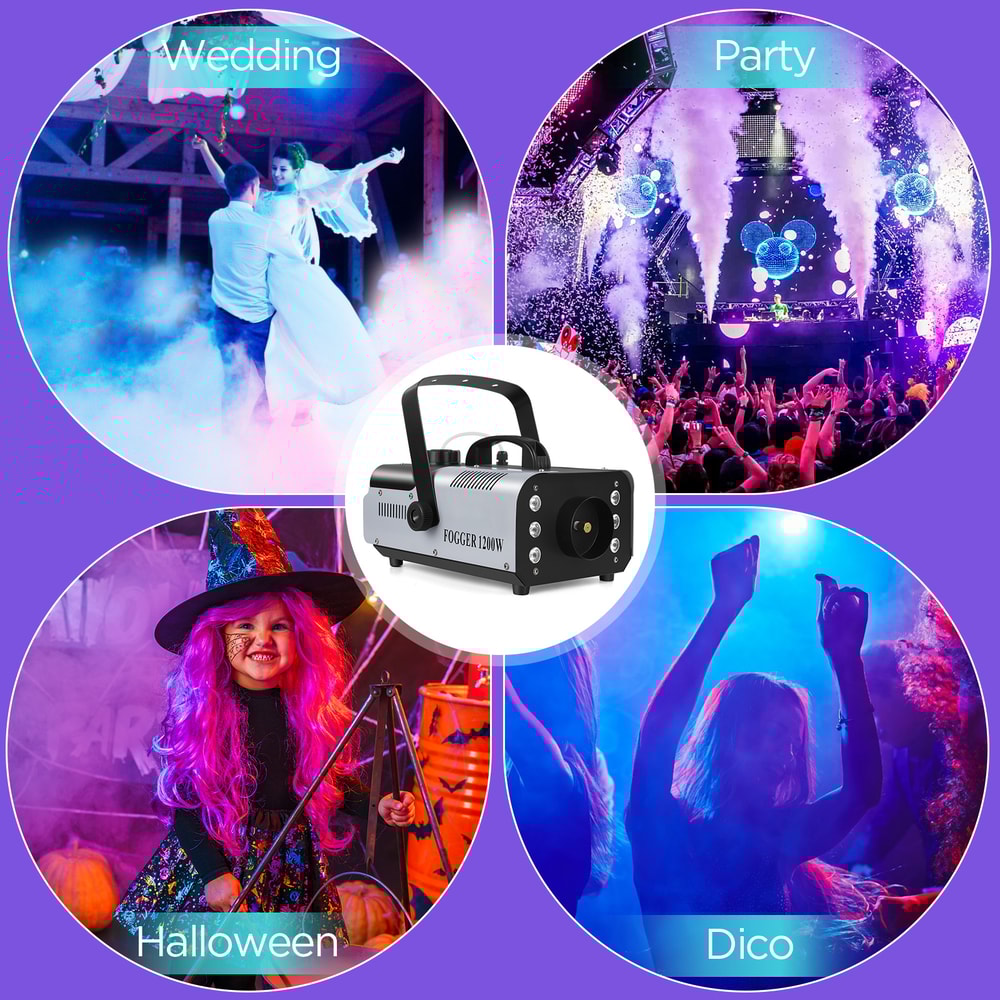 Fog Machine With Remote Fogger Disco Colorful Smoke Machine For DJ Christmas Party Effects 3