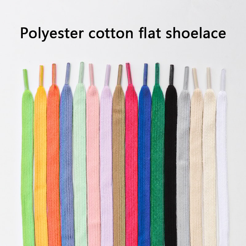 Flat Shoelaces For Sneakers Wearresistant Canvas Sports Shoe Laces Solid Cotton Rugged For Women Me 3