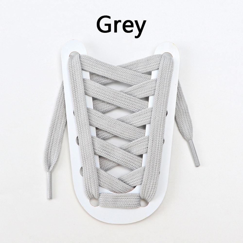 Flat Shoelaces For Sneakers Wearresistant Canvas Sports Shoe Laces Solid Cotton Rugged For Women Me 6