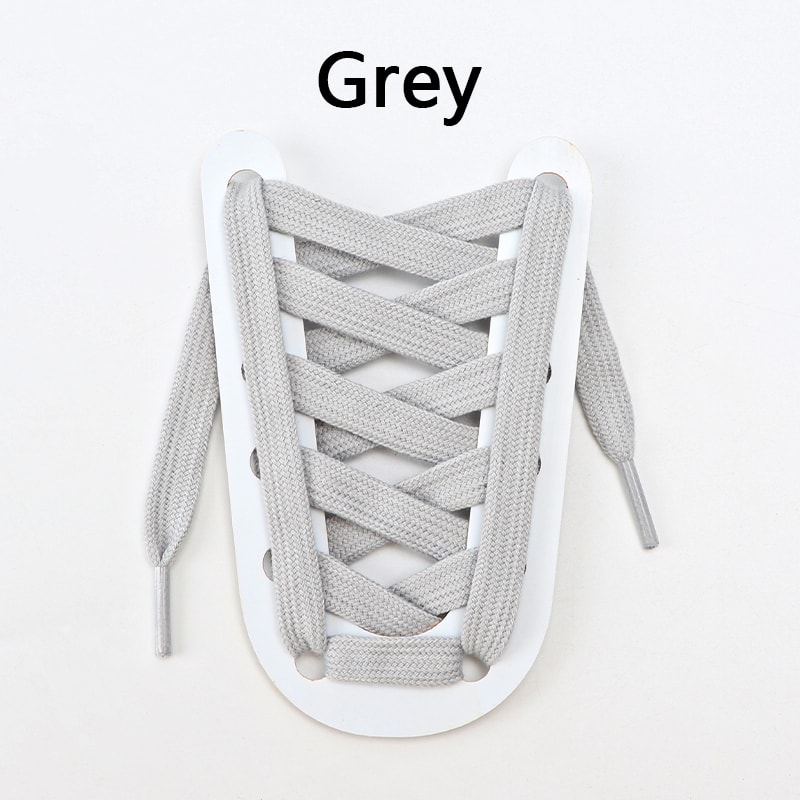 Flat Shoelaces For Sneakers Wearresistant Canvas Sports Shoe Laces Solid Cotton Rugged For Women Me 6