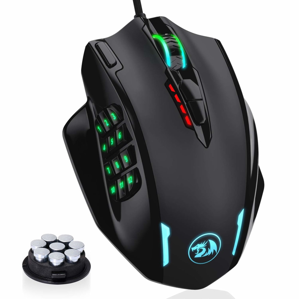 18 Programmable Mouse Buttons, RGB Backlight LED USB Wired Gaming Mouse