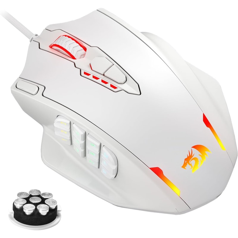 18 Programmable Mouse Buttons, RGB Backlight LED USB Wired Gaming Mouse