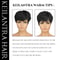 Human Hair Short Pixie Cut Wig, Machine Made Wigs for Black Women With Bangs