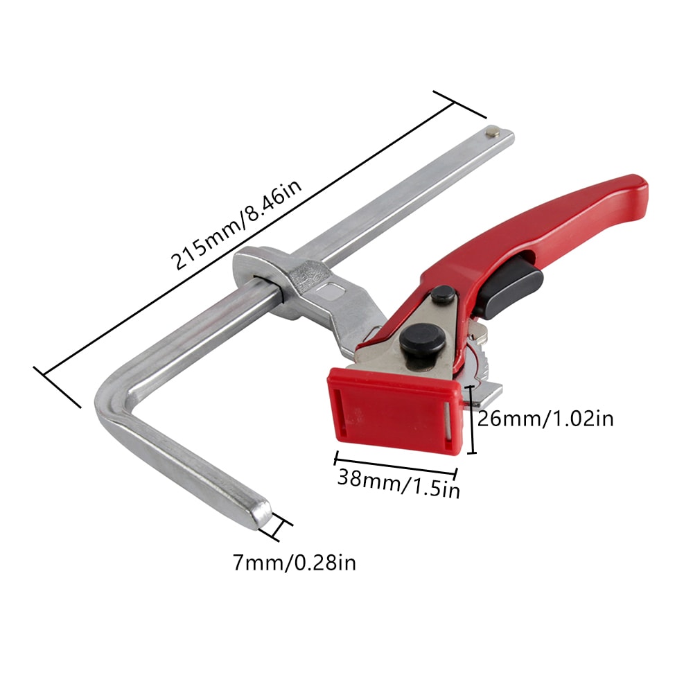 Quick Release Clamp Ratcheting Table Clamp Guide Rail System Bar Clamp 1