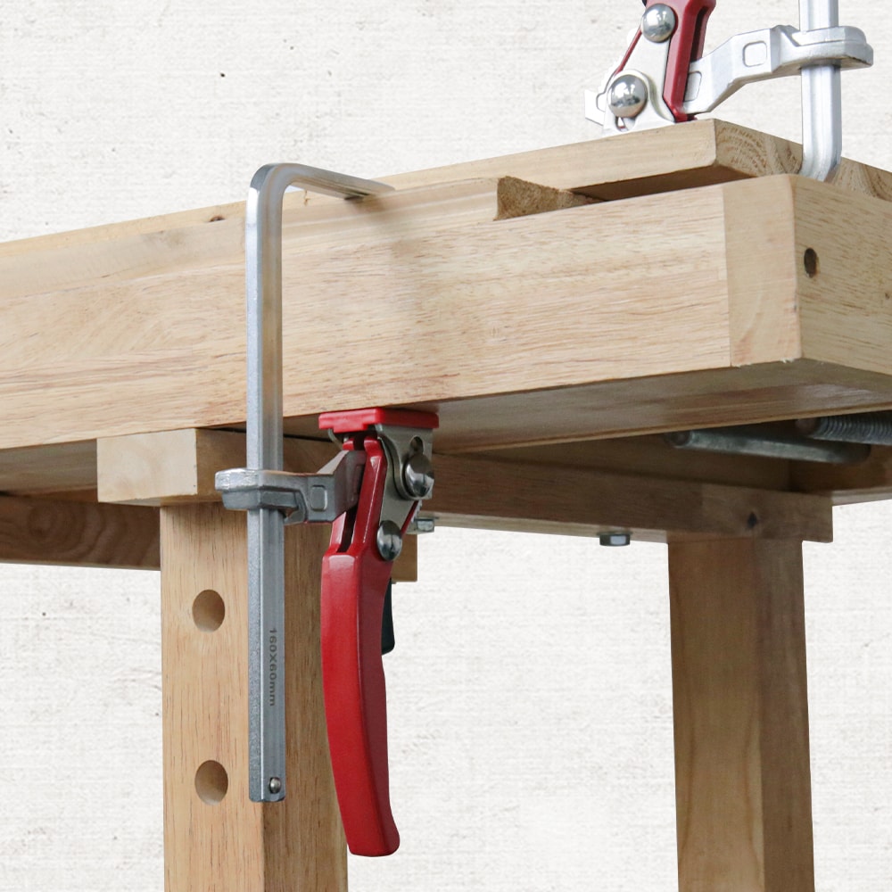 Quick Release Clamp Ratcheting Table Clamp Guide Rail System Bar Clamp 2