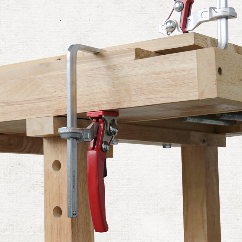 Quick Release Clamp Ratcheting Table Clamp Guide Rail System Bar Clamp 2