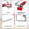 Quick Release Clamp Ratcheting Table Clamp Guide Rail System Bar Clamp 4