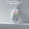 White RGB Gaming Mouse, Wired Optical with 11 Programmable Buttons