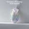 White RGB Gaming Mouse, Wired Optical with 11 Programmable Buttons