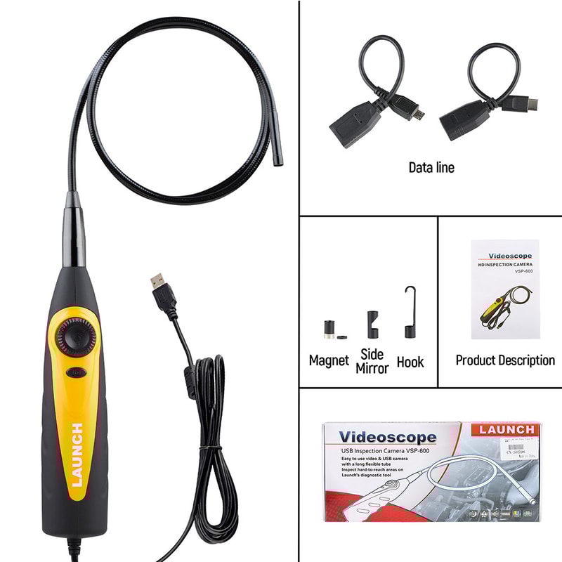 Flexible Endoscope Videoscope Camera Waterproof For Launch X431 Scanners 1