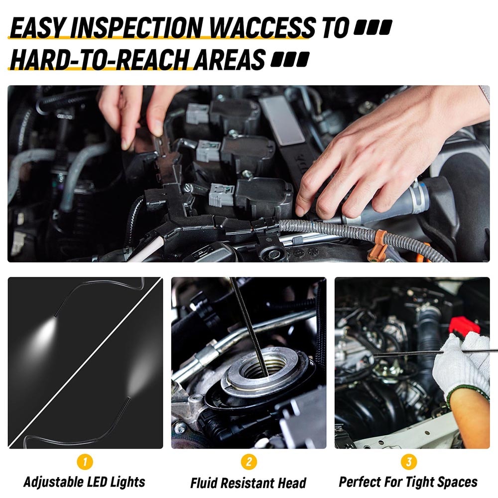 Flexible Endoscope Videoscope Camera Waterproof For Launch X431 Scanners 4