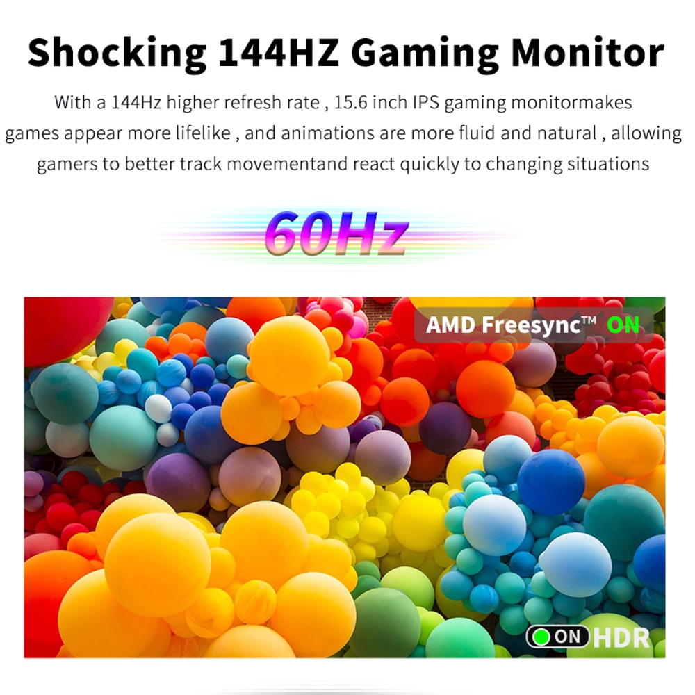 Portable Monitor FHDIPS Panel Second Screen For Laptop Gaming With Type C HDMI 1