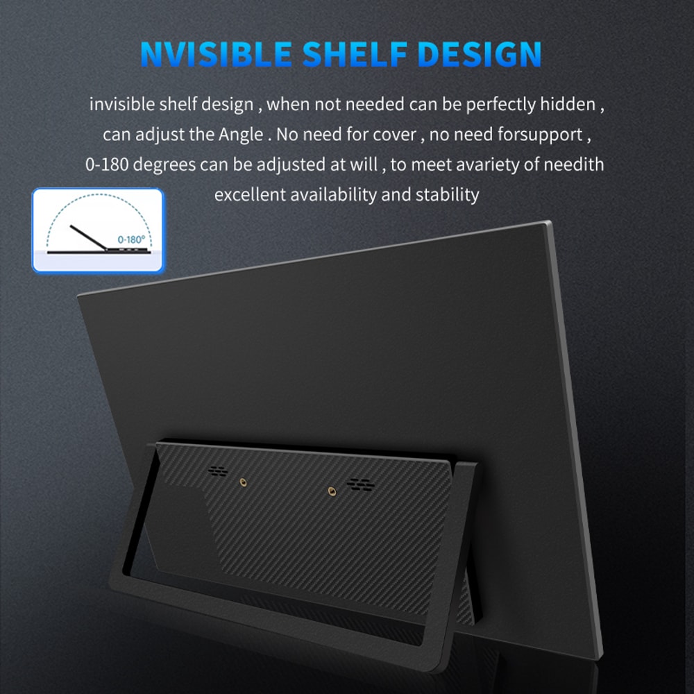 Portable Monitor FHDIPS Panel Second Screen For Laptop Gaming With Type C HDMI 3