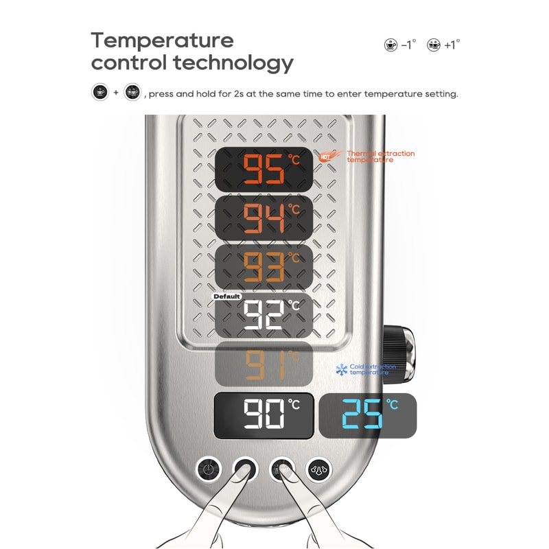 Super Slim Coffee Maker Cappuccino Semi Automatic Espresso Machine With Temperature Adjustable Cold 3