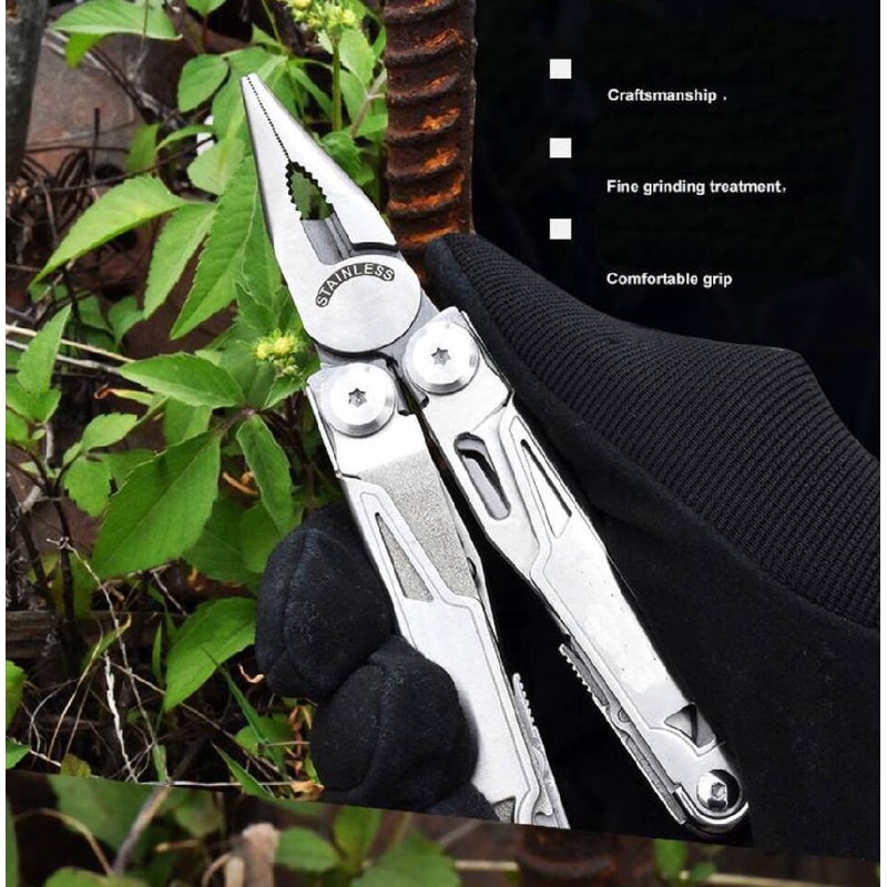 Multitools Cable Clip Multifunctional Clamps Multi Pliers Folding Knife 0