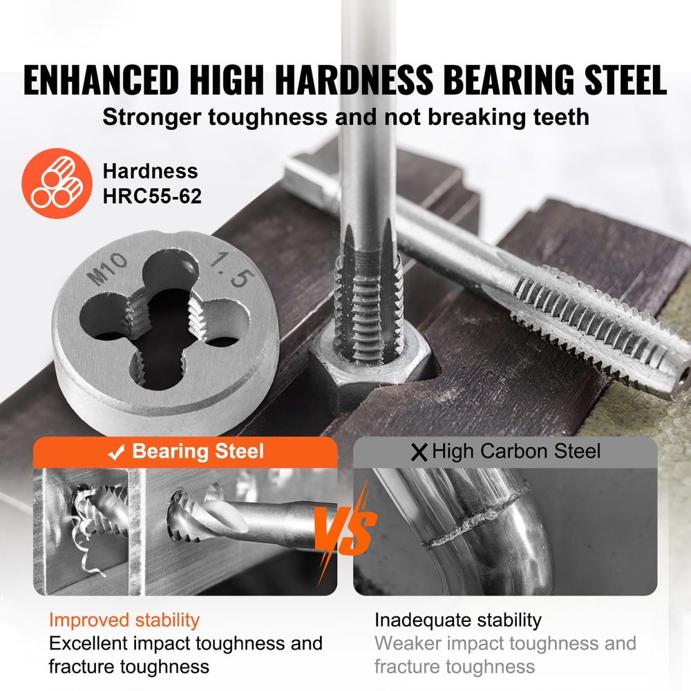 Essential Threading Tool Metric SAE Standard Bearing Steel Taps And Dies 1