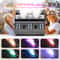 LED Bubble Fog Machine Smoke Bubble Machine RGB Stage Light For Party Wedding DJ 1