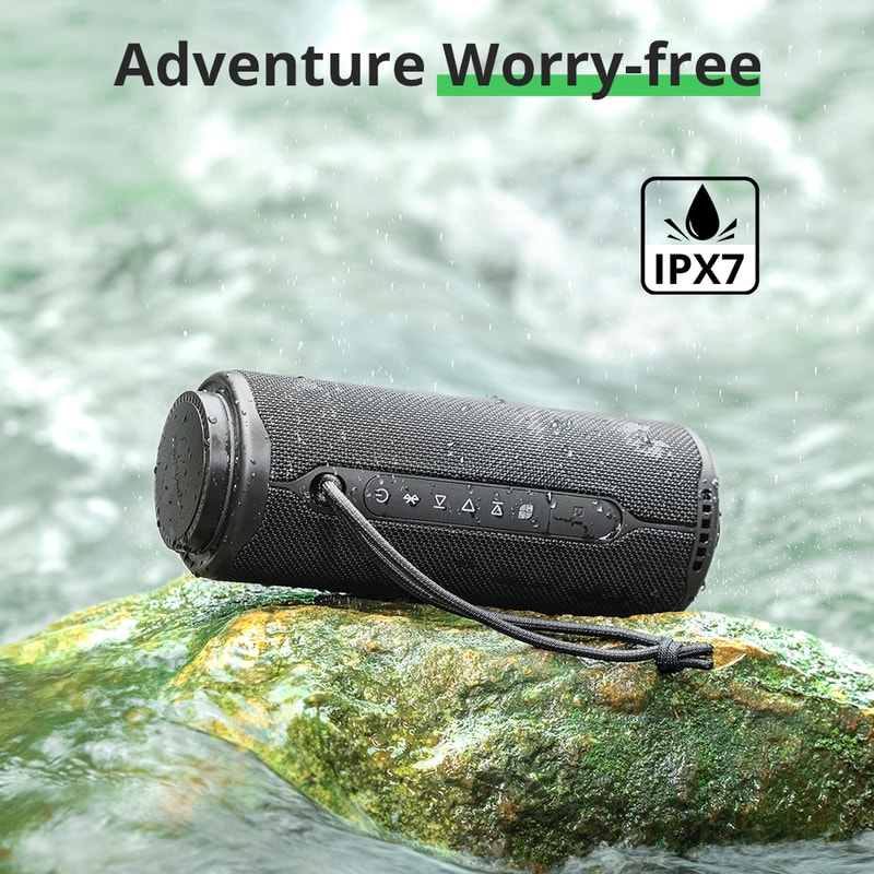 Bluetooth Portable Speaker With Deep Bass 360 Degree Sound Waterproof IPX7 For Outdoor Use 3
