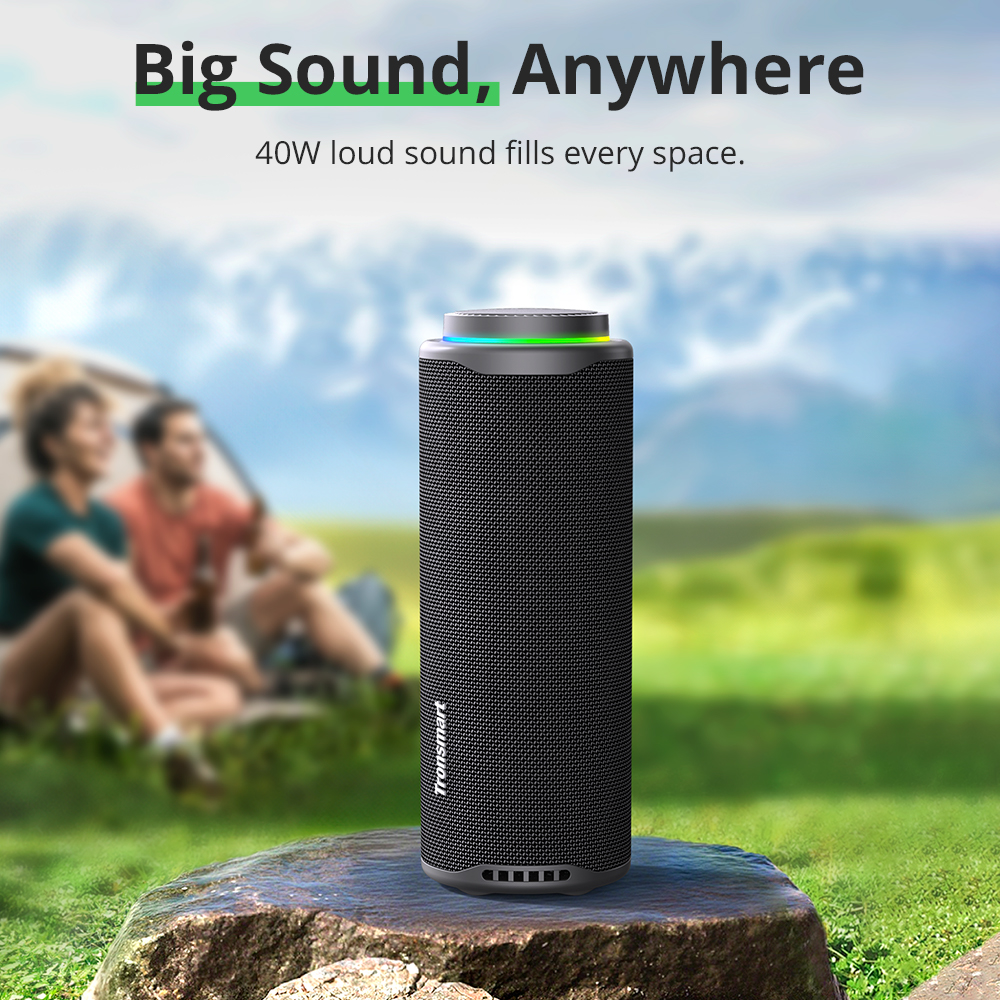 Bluetooth Portable Speaker With Deep Bass 360 Degree Sound Waterproof IPX7 For Outdoor Use 4