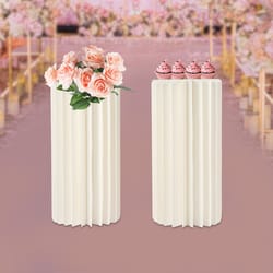 flower vase cylinder centerpiece stand, wedding centerpieces cardboard vases sets for party tables decorations