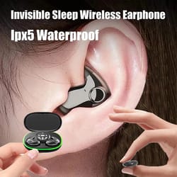 wireless bluetooth invisible sleep earphones, noise reduction touch control headsets, ipx5 waterproof earbuds
