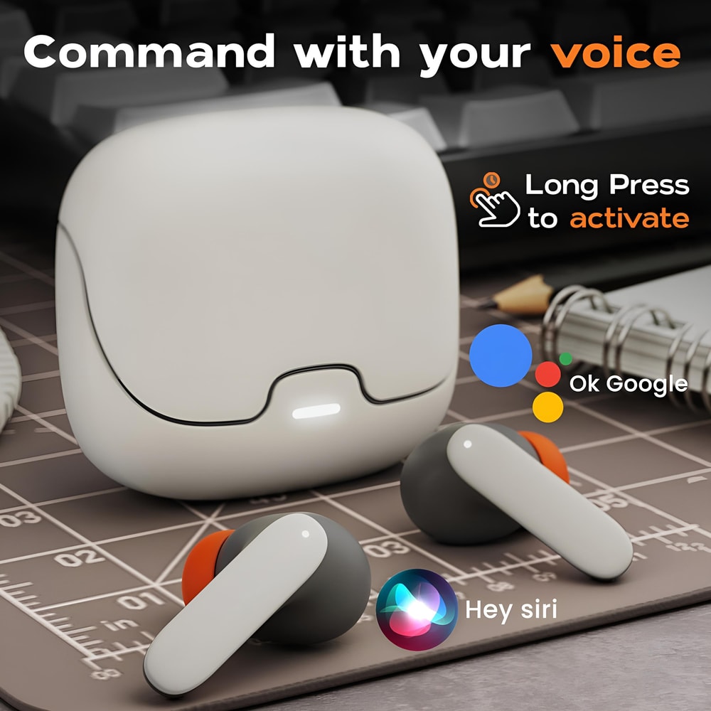 Game Mode Wireless Earbuds Low Latency Noise Reduction Earphones With Fast Charging And Microphone 2