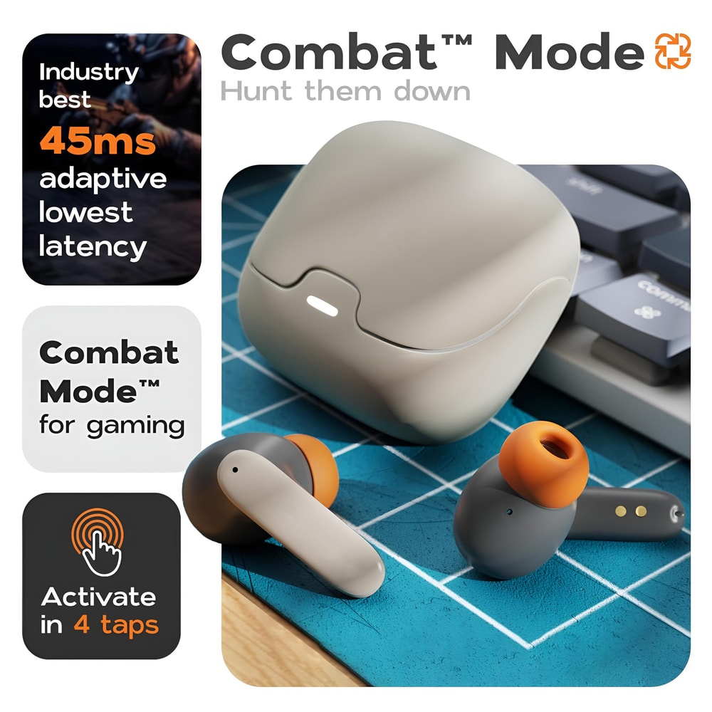Game Mode Wireless Earbuds Low Latency Noise Reduction Earphones With Fast Charging And Microphone 3