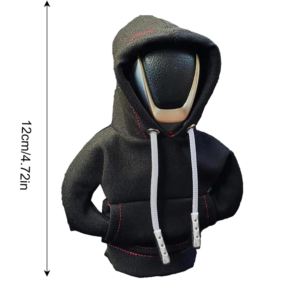 Gearshift Cover Hoodie Car Gear Shift Lever Cover Sweatshirt Gear Knob Sweater Car Interior Decorat 1