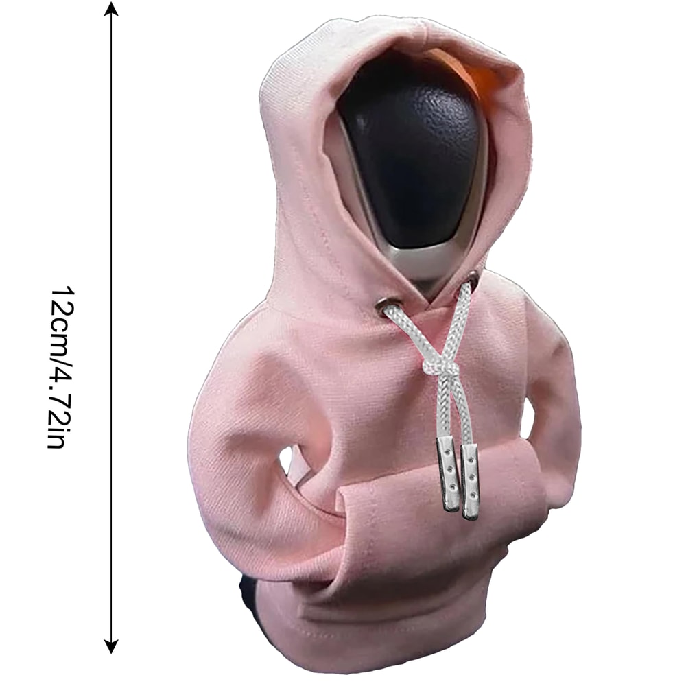Gearshift Cover Hoodie Car Gear Shift Lever Cover Sweatshirt Gear Knob Sweater Car Interior Decorat 2