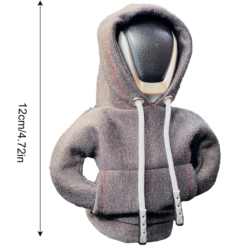 Gearshift Cover Hoodie Car Gear Shift Lever Cover Sweatshirt Gear Knob Sweater Car Interior Decorat 3