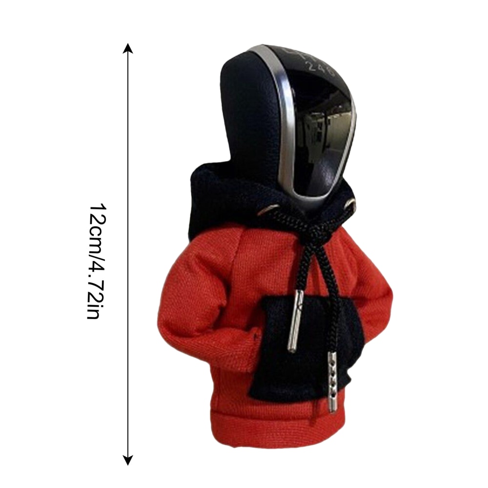 Gearshift Cover Hoodie Car Gear Shift Lever Cover Sweatshirt Gear Knob Sweater Car Interior Decorat 7