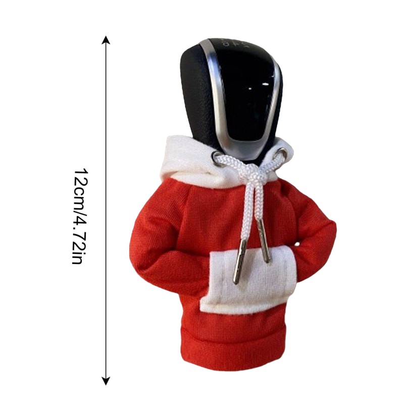 Gearshift Cover Hoodie Car Gear Shift Lever Cover Sweatshirt Gear Knob Sweater Car Interior Decorat 8
