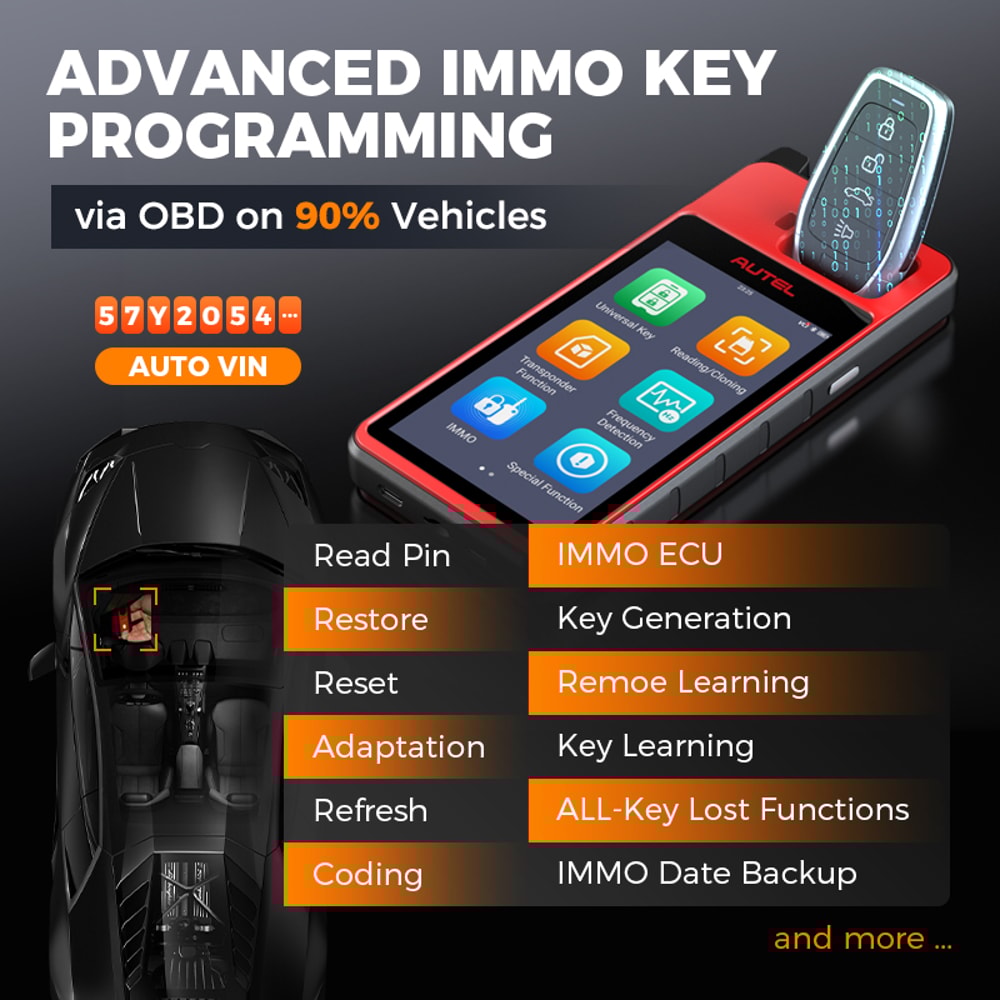 Key Creation IMMO Learning Tool Key Fob Programmer Immobilizer Chip Read Write Cloning 2