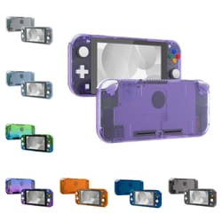 custom replacement shell with abxy buttons, screen protector for nintendo switch lite handheld controller