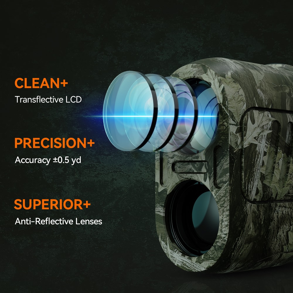 Laser Rangefinder For Hunting Range Finder Big Field 656Yd Rain Fog Ranging Mode BOW Mode Auto Heig 3