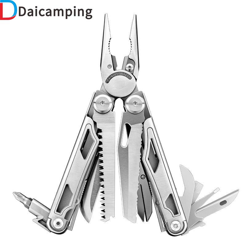 Multifunctional Foldable EDC Folding Knife Extra Cutter Clamp Multi Tools Clip Pliers Multitool 0