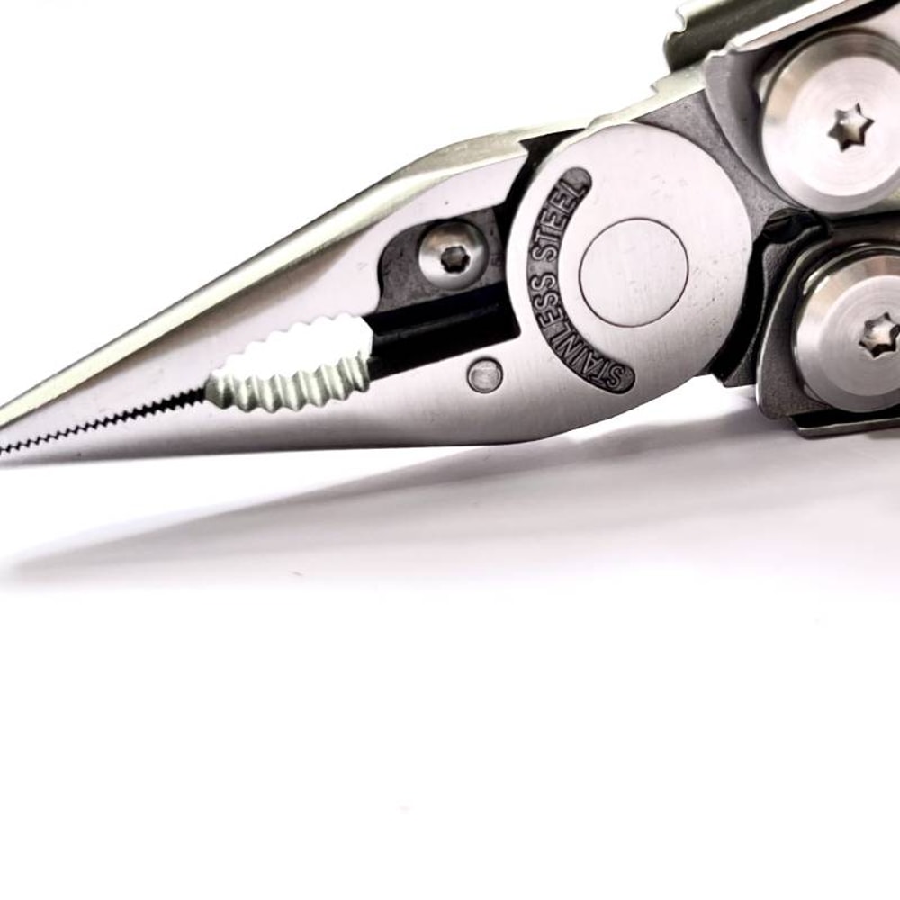 Multifunctional Foldable EDC Folding Knife Extra Cutter Clamp Multi Tools Clip Pliers Multitool 2