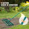 Heavy duty Lawn Leveling Rake, steel extended handle lawn leveler for garden, golf lawn, farm care