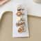 Plush Hairpin For Toddler Sweet Kids Hair Clip Beige Coffee Color Series Kawaii Bowknot Autumn Wint 4