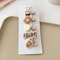 Plush Hairpin For Toddler Sweet Kids Hair Clip Beige Coffee Color Series Kawaii Bowknot Autumn Wint 4