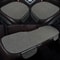 Burlap Car Seat Cushion Three Piece Set Natural Fiber Auto Seat Protection Kit 0