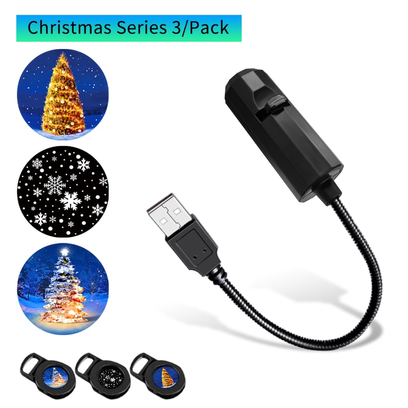 LED USB Projector Night Light Moon Lamp For Ceiling Wall Holiday Ornaments Room Atmosphere Mood Lig 7