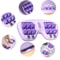 Multi Point Foot Roller Massager Purple Color Magnetic Beads Deep Therapy Rubbing For Feet Care 1