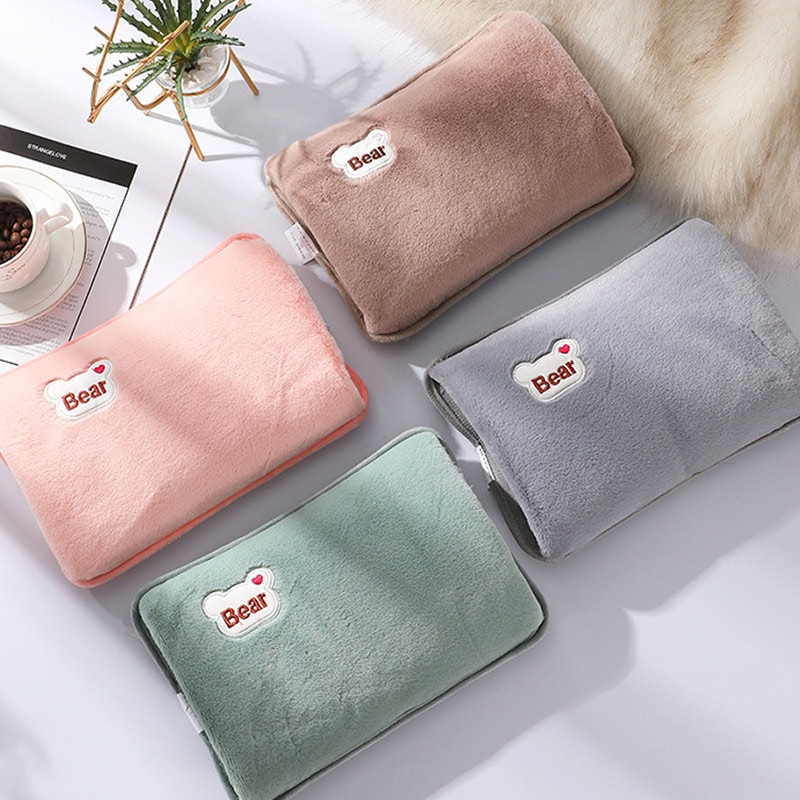 Electric Hand Pocket Warmer Rechargeable Hot Water Bottle Cute Reusable Heating Pad Hot Compress Ba 2
