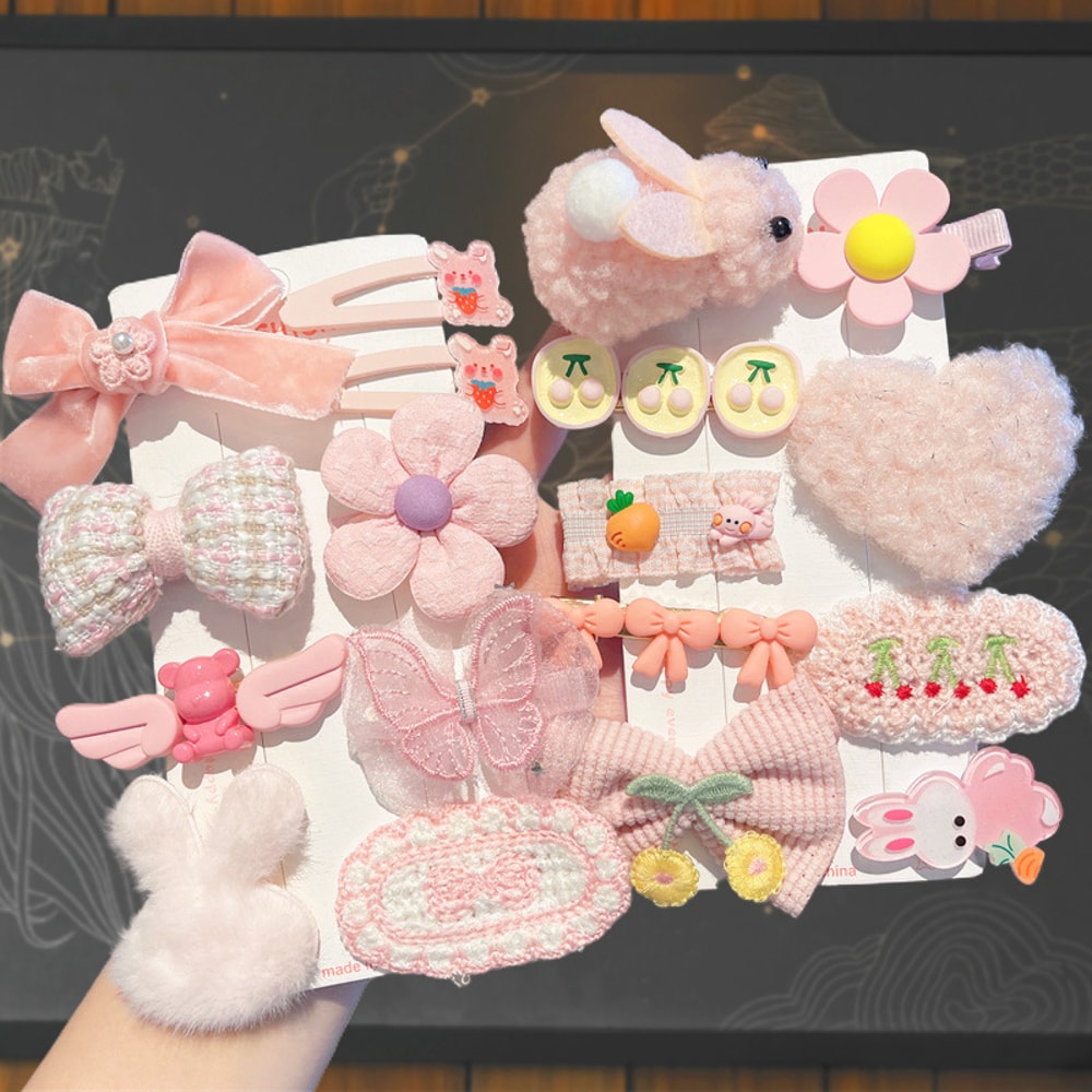 Cute Headdress Girl Hairpins Childrens Plush Hair Clip For Autumn And Winter Baby Hair Accessory Hi 0